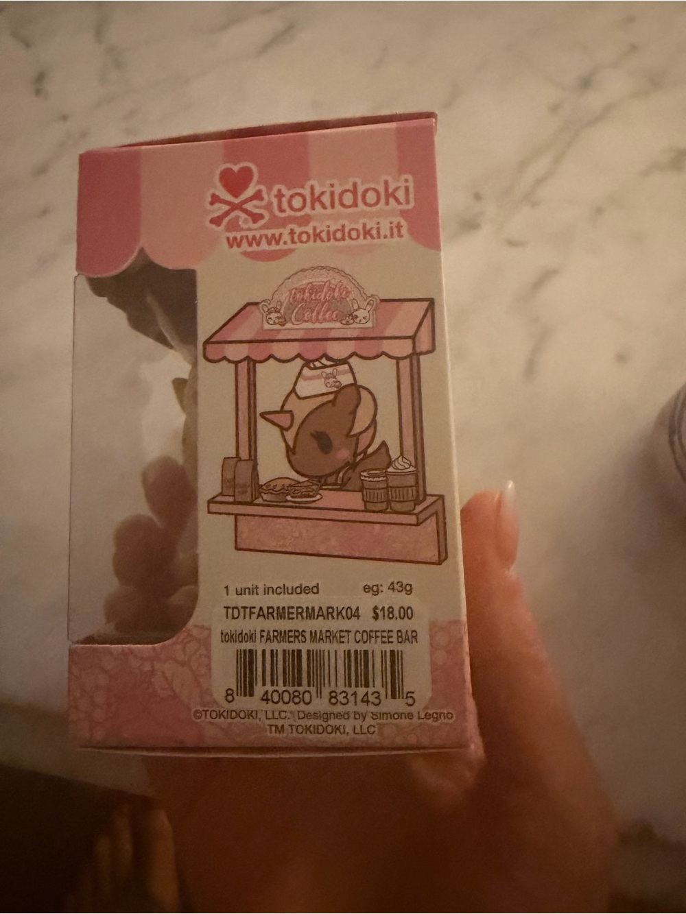 tokidoki Café Cuties Coffee Bar Figurine - Pink & Cream - Picture 4 of 4